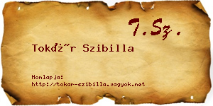 Tokár Szibilla névjegykártya